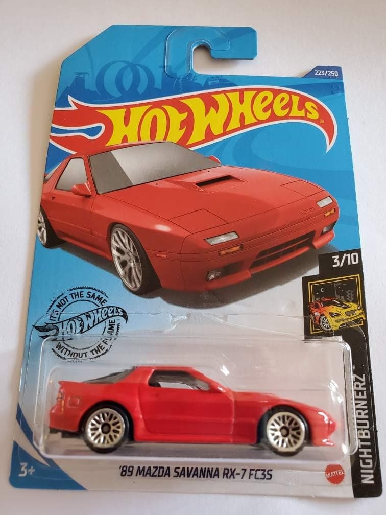 Hot Wheels 2020 Nightburnerz '95 Mazda Savanna RX-7, Red 223/250