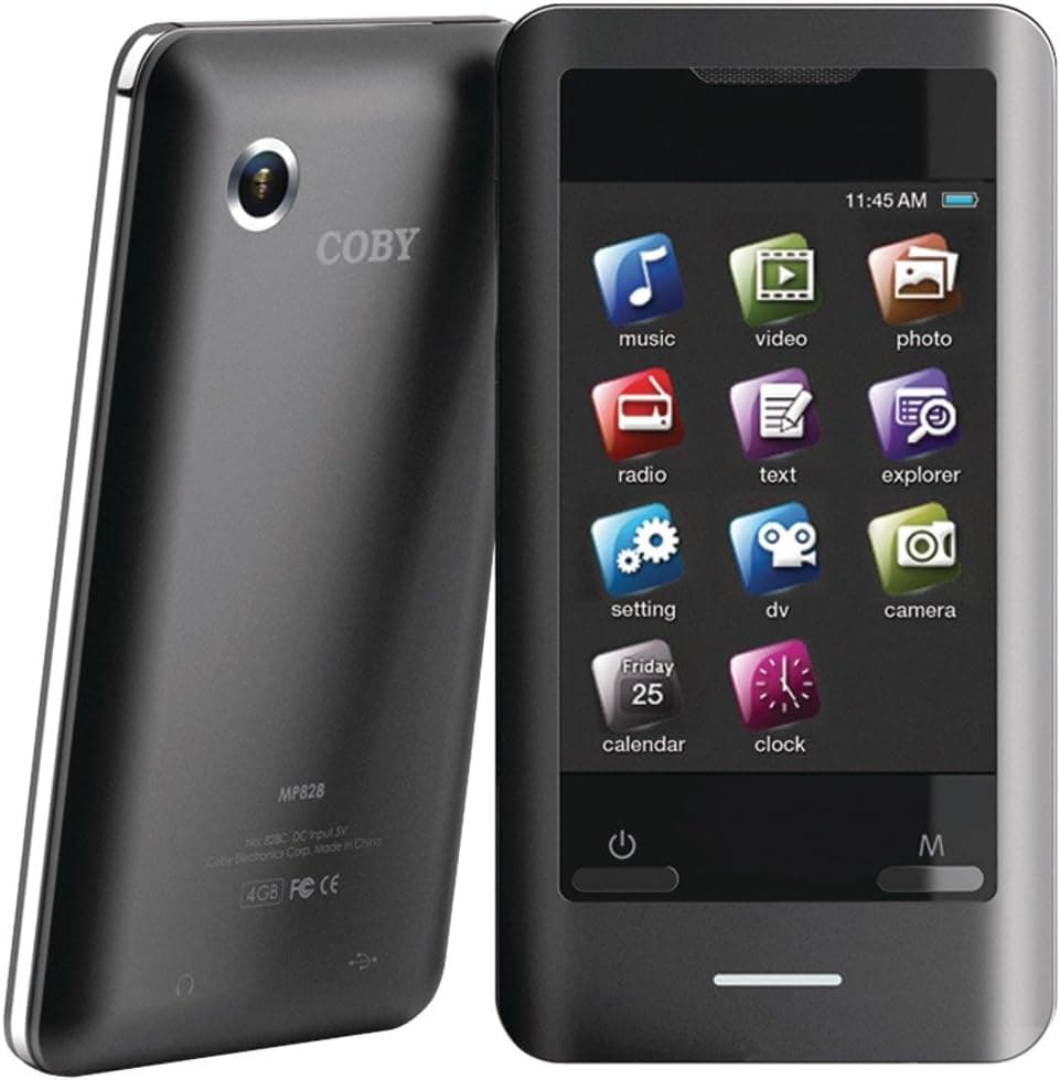 2.8 In. Touchscreen 8GB Video MP3 Player with Speaker and Camera - Black
