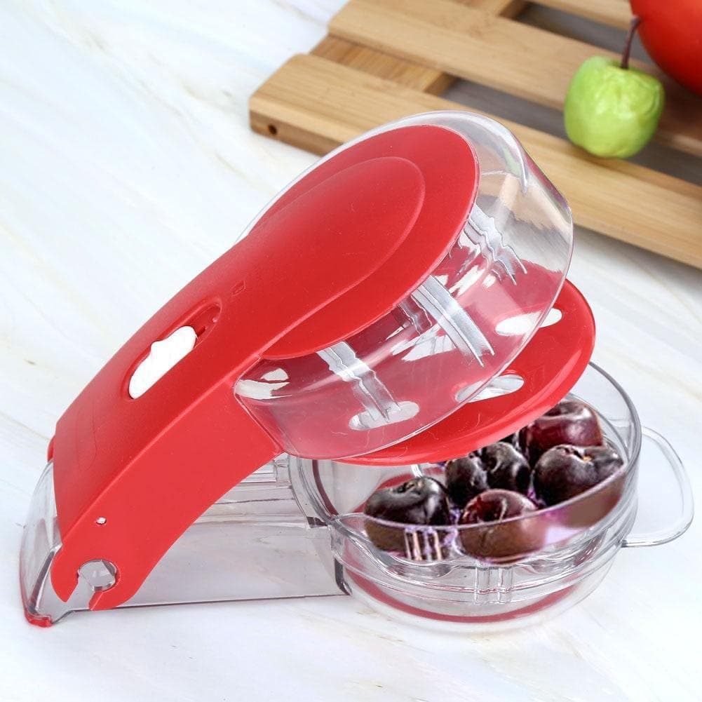 Cherry Pitter, 6 Cherries Pitter Seed Removing Tool Home Office Travel Fruit Stone Extractor
