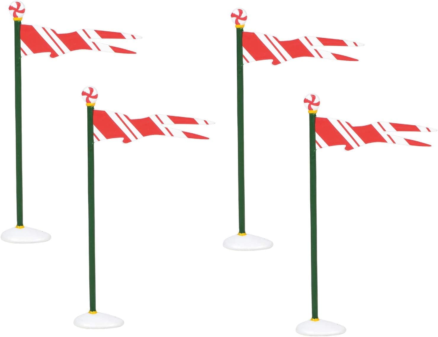 Department 56 Village Collection Accessories Peppermint Pennants Figurine Set, 0.75 Inch, Multicolor
