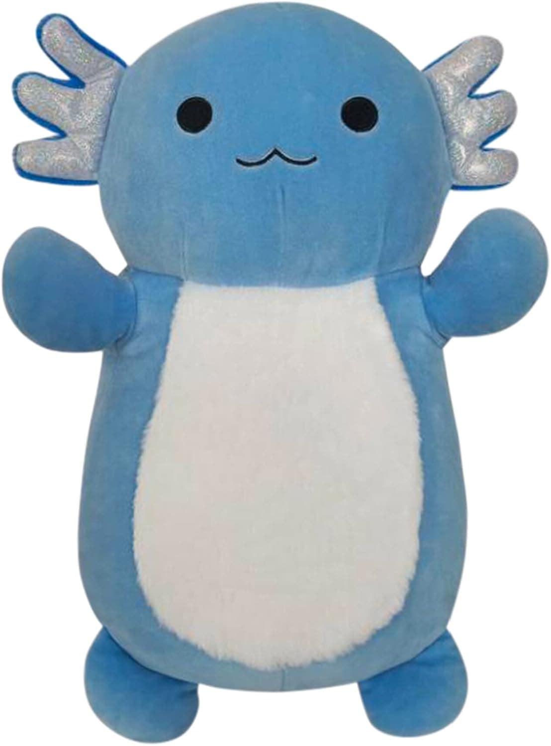 Squishmallows HugMees 14-Inch Blue Gradient Axolotl with Silver Gills - Add Miss Vi to Your Squad, Ultrasoft Stuffed Animal Large Plush Toy, Official Kelly Toy Plush