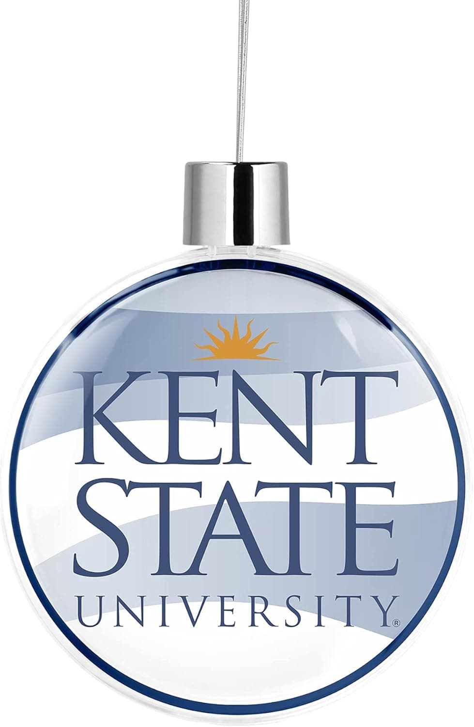 Kent State University Round Flat Christmas Tree Ornament Decoration for Tree Party Home Holiday Decor (Kent State University 1)