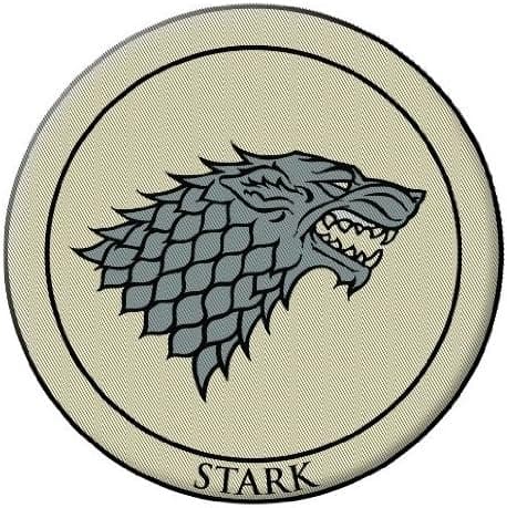 Dark Horse Deluxe Game of Thrones 3" Embroidered Patch Stark