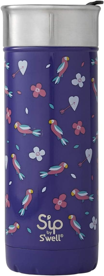 S'ip by S'well Travel Mug Water Bottle, 16oz, Repeat After Me