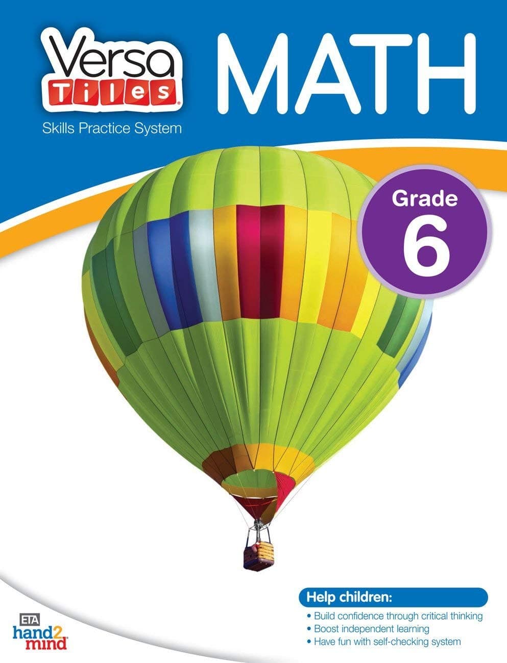 hand2mind VersaTiles Skills Practice Math Activity Book (Grade 6)