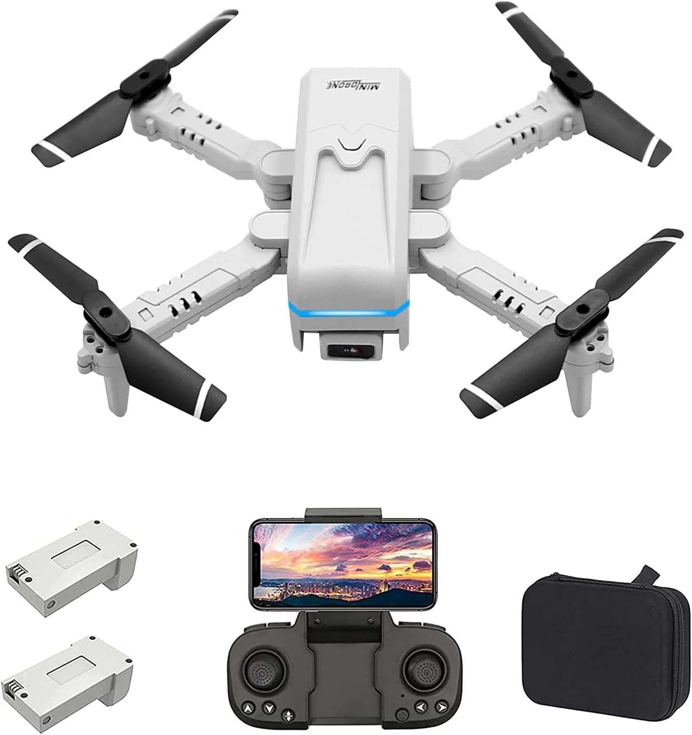 OBEST Mini Drone with 1080P Camera for Kid Adults Beginners,Toys Drone Gifts,Foldable RC Quadcopter Helicopter,Gesture Control,One Key Start,3D Flips,Birthday Christmas Stocking Stuffers Gift Boy Girl