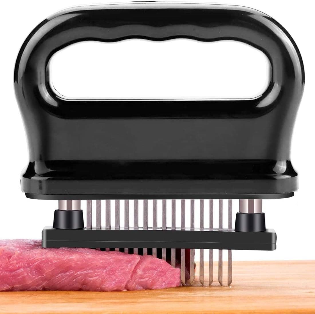 Meat Tenderizer, 48 Stainless Steel Sharp Needle Blade, Heavy Duty Cooking Tool Best for Tenderizing Beef, Turkey, Chicken, Pork, BBQ Marinade Steak Beef, Durable Baking Kitchen Accessories by ABILITH