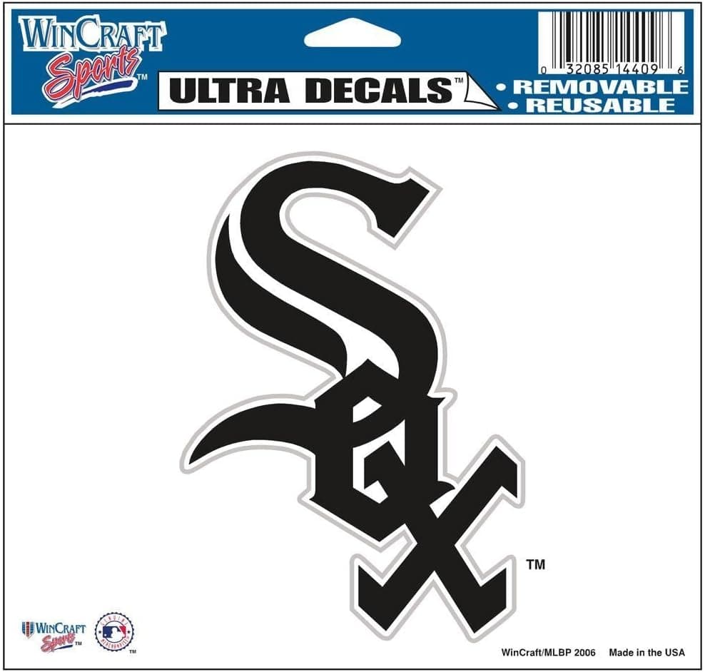 WinCraft MLB Chicago White Sox Ultra Color Decal, 5"x6", Team Color