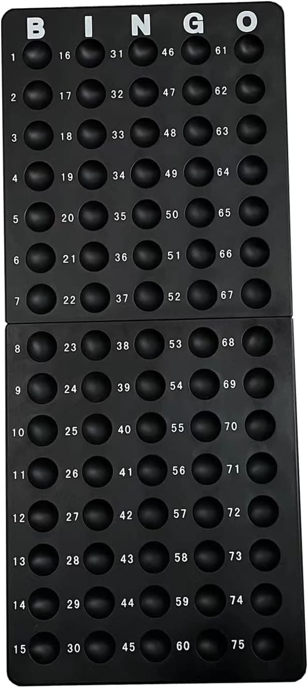 JUNWRROW Bingo Game Bingo Master Board for Small Bingo Balls
