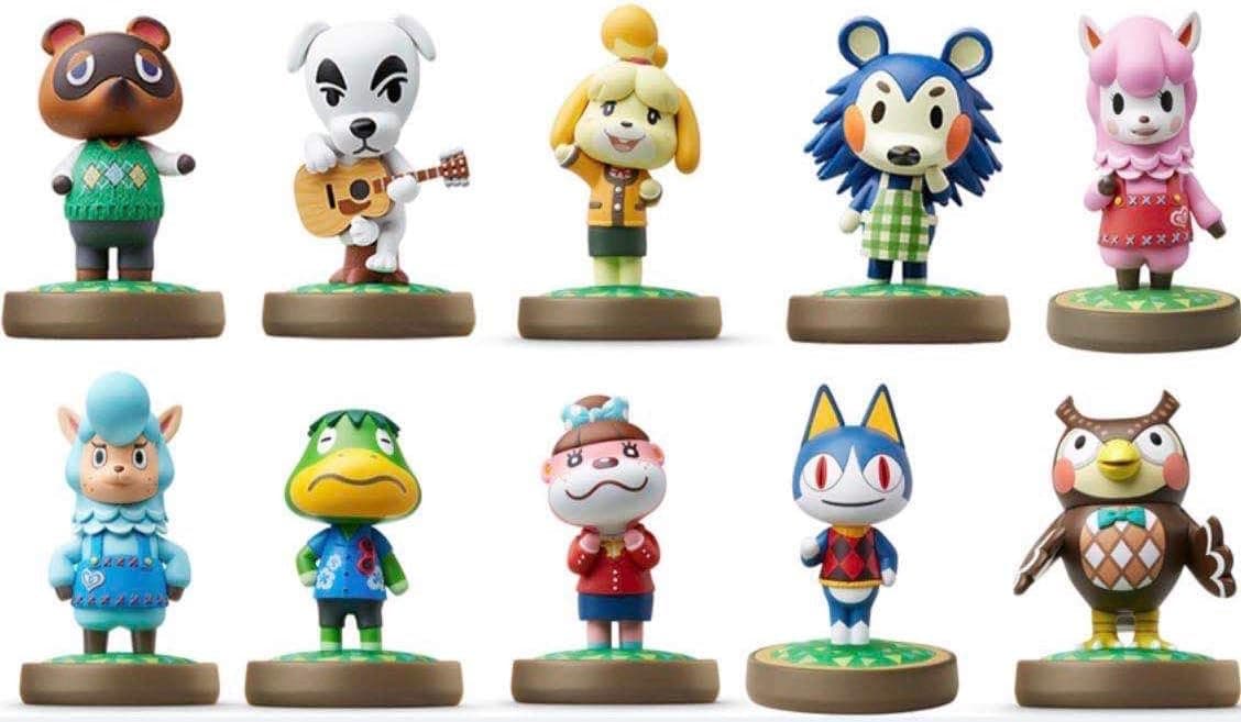POQUAN 10 Pcs Animal Crossing Action Figures Kids Toys Cake Toppers Collection Playset