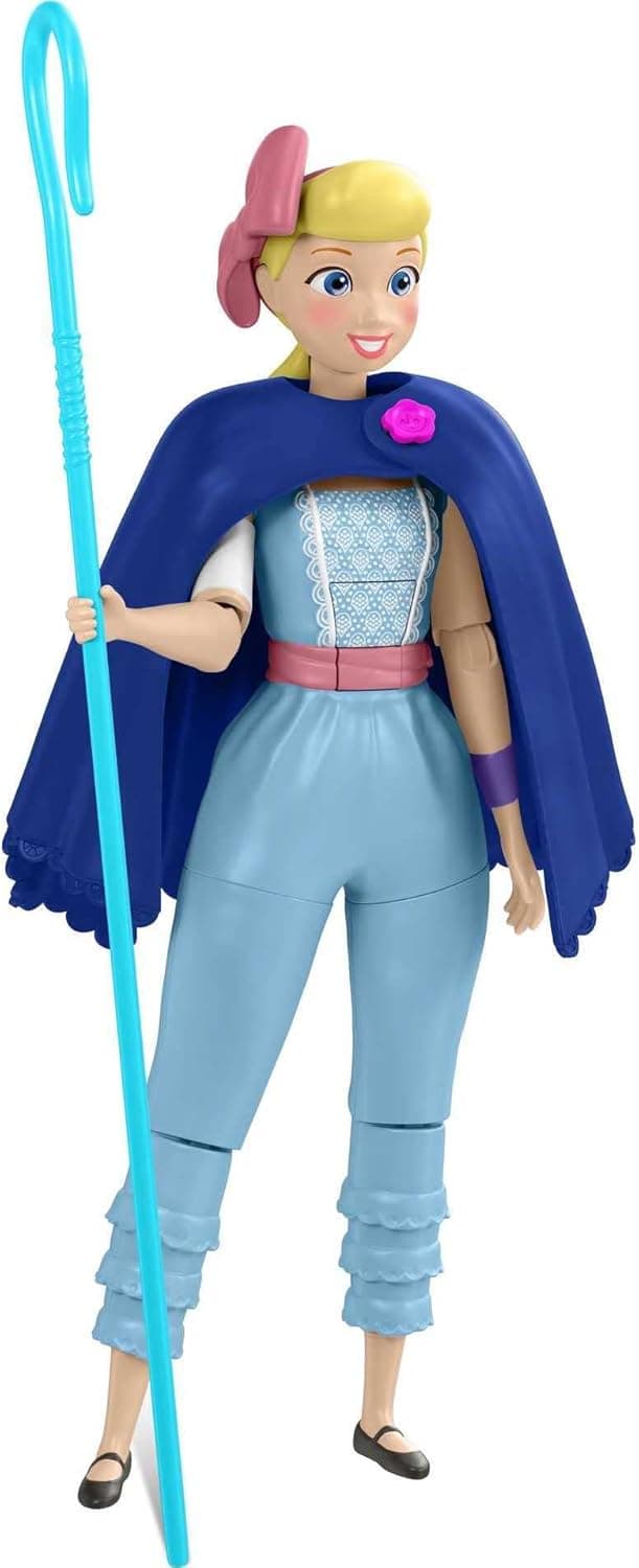 Pixar Toys Pixar Interactables Bo Peep Talking Action Figure, 8.6 in Tall Posable Disney Story Movie Character Toy, Interacts with Other Figures, Kids Gift Ages 3 Years & Up