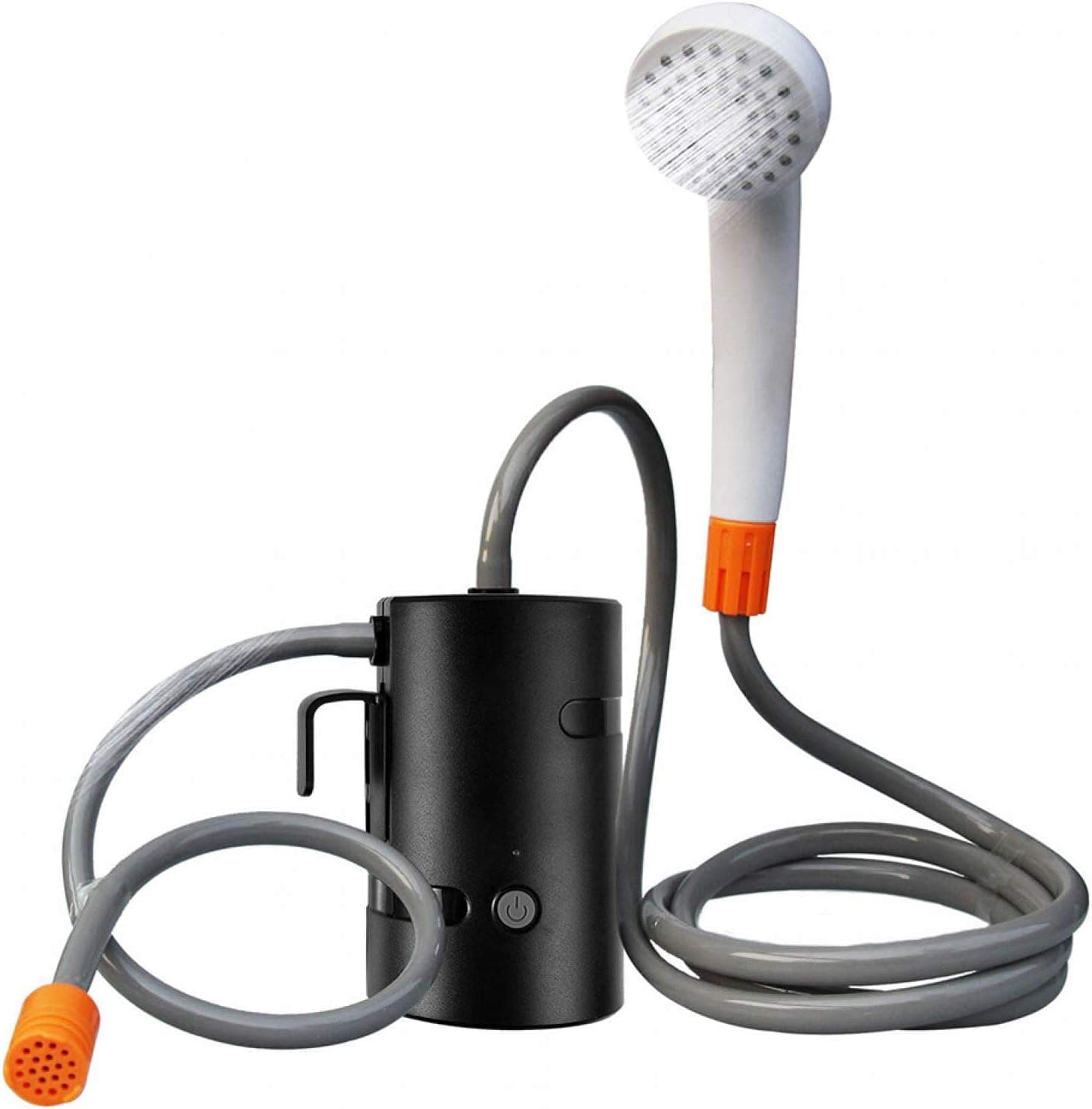Denpetec Portable Outdoor Shower,Compact Shower Pump,Battery Powered Shower Pump forFamily Camp/Hiking/Backpacking,USB Rechargeable Camping Shower(Black)