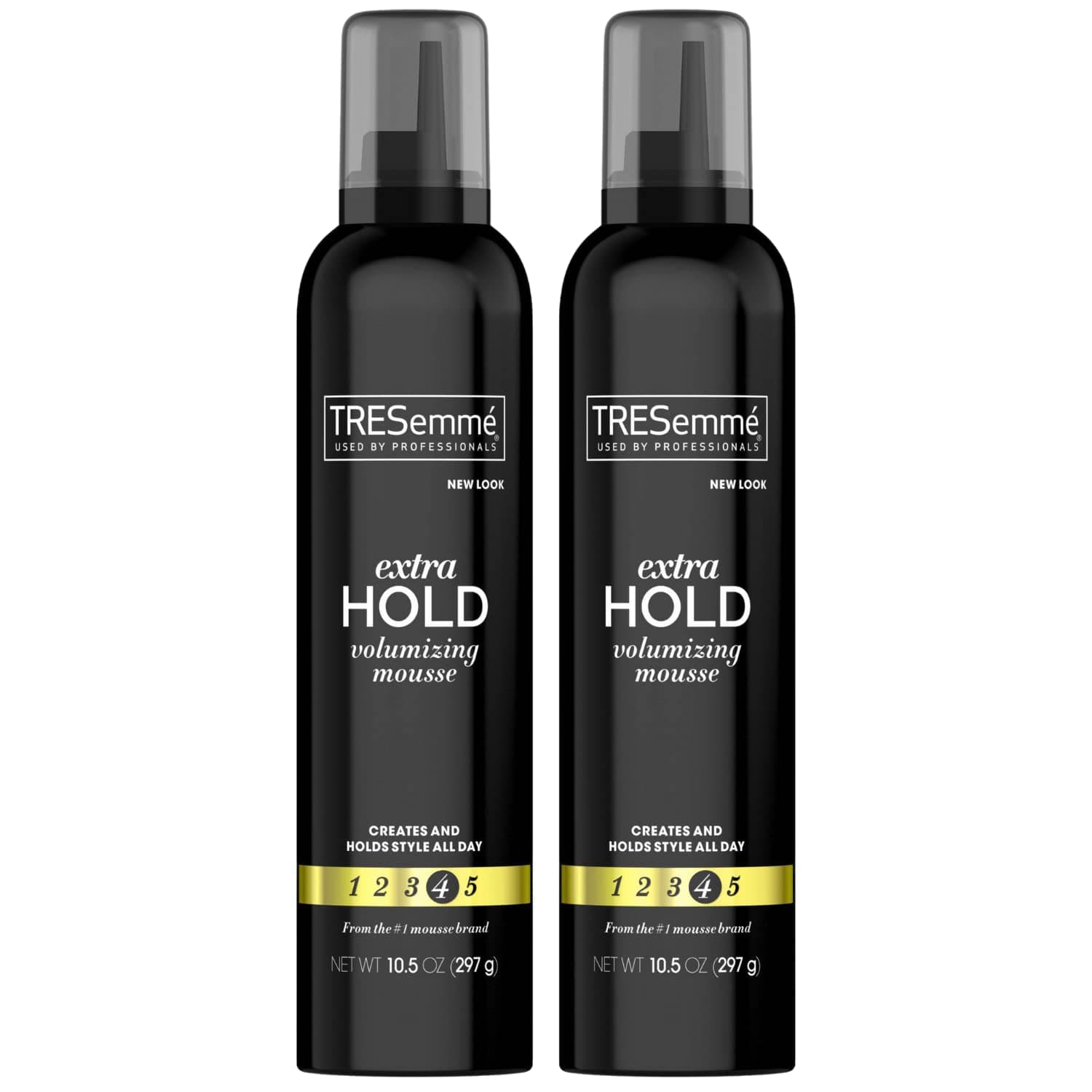 TRESemmé Mousse Tres Extra Hold, Extra Firm Control Mousse, Frizz Control with Flexible Feel, Hair Styling Mousse, Styling Foam for All Hair Types, Humidity Resistant, 2 pack - 10.5 oz each