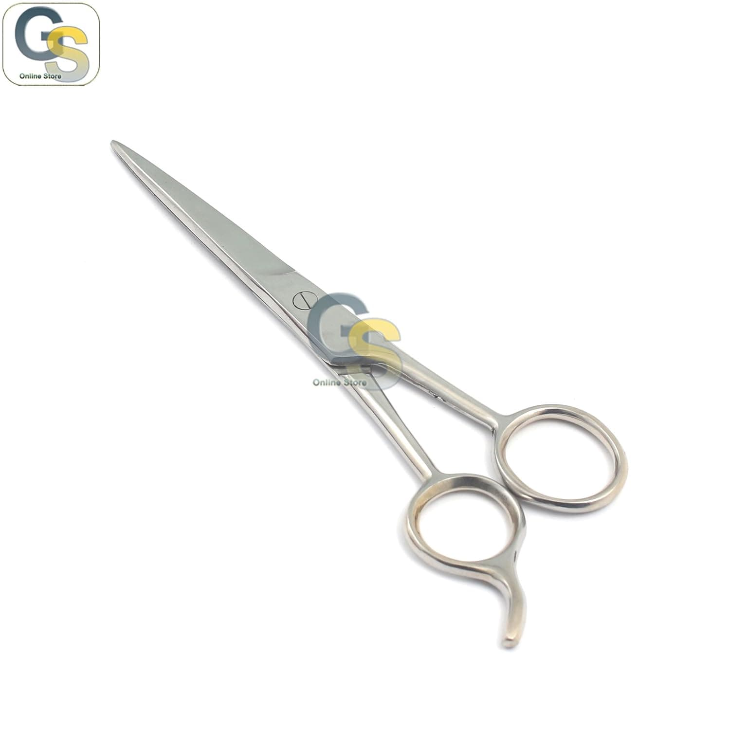 G.S 6½ INCH BARBER HAIR CUTTING SCISSORS/SHEARS ICE TEMPERED REINFORCED WITH CHROMIUM TO RESIST TARNISH AND RUST, SHARP BLADES FOR EASY HAIR STYLING AND TRIMMING IN HOME OR BARBER SHOP