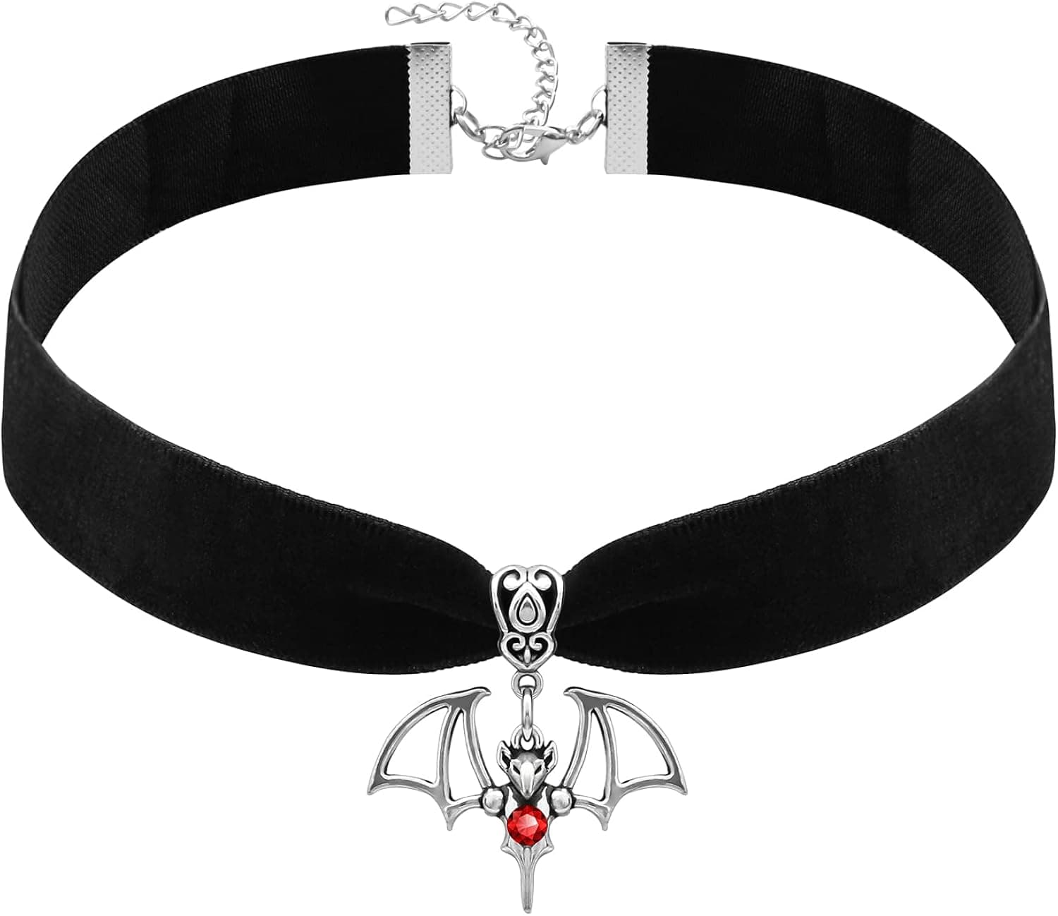 RareLove Halloween Costumes Black Velvet Gothic Collar Choker Retro Spider Necklace Alloy Plated Gothic Accessory for Women