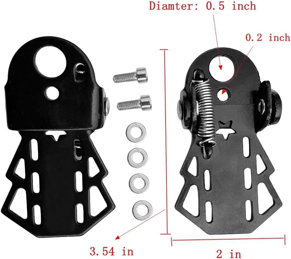 Bicycle Accessories Universal Bike Pedals, Rear Seat Foldable Footrest Pedals for Muntain bike and other Bicycles, Black