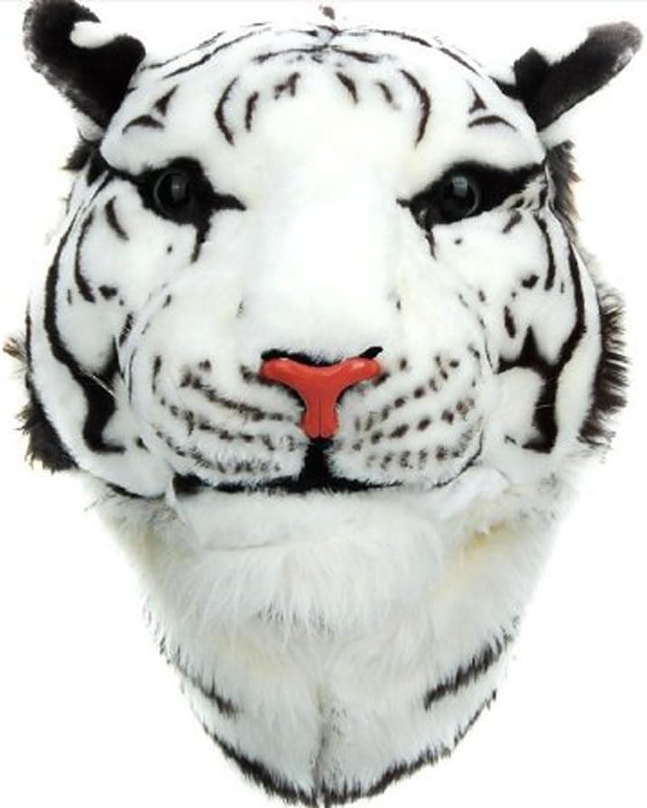 CrazyPomelo Cool 3D Tiger Head Plush Backpack