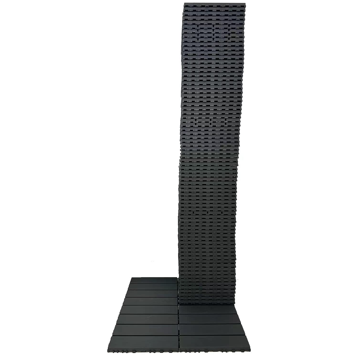 80 sq. ft Plastic Interlocking Deck Tiles,80 PCS Patio Deck Tiles,12"x12"(30 x 30cm) Waterproof Outdoor Flooring All Weather Use, Patio Floor Decking Tiles for Porch Poolside Balcony Backyard