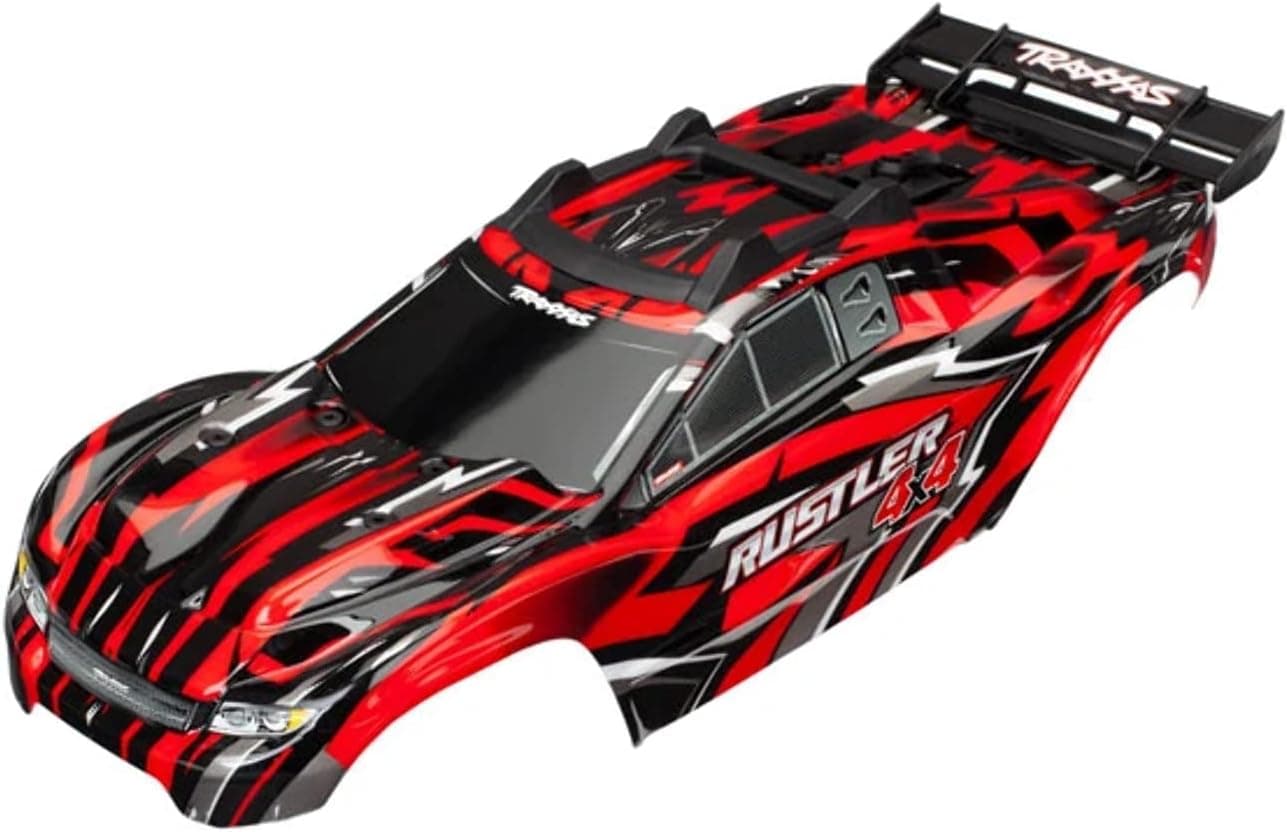 Traxxas TRA6718 Body, Rustler 4X4, Red