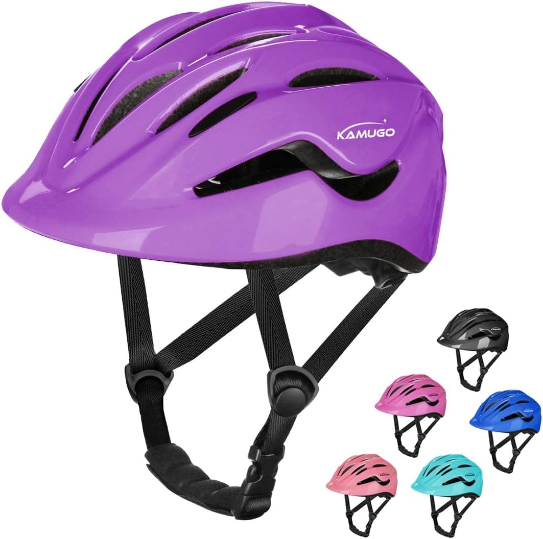 KAMUGO Bike Helmet Kids Toddler, Girls and Boys Bike Helmet Adjustable Helmet for Age 2-8 Years Old, Multi-Sport Helmet for Cycling Skateboard Skating Scooter Helmet