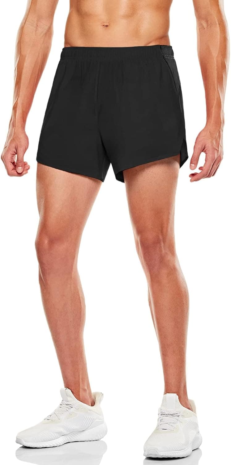 TSLA Men's Active Running Shorts, Training Exercise Workout Shorts, Quick Dry Gym Athletic Shorts with Pockets