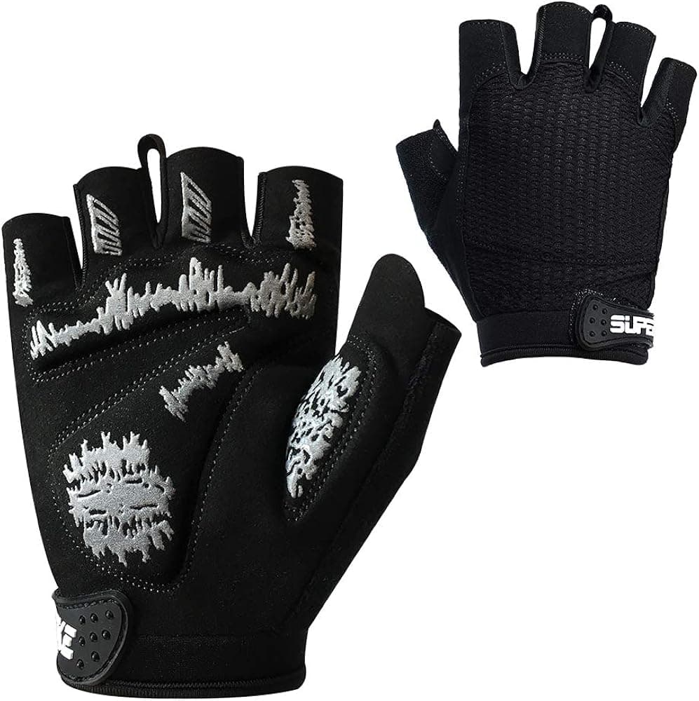 Superbike Women/Men Cycling Gloves Padded Half Finger Bicycle Gloves Fit for MTB, Road Cycling, Gym, Workout,Motorcycle Riding