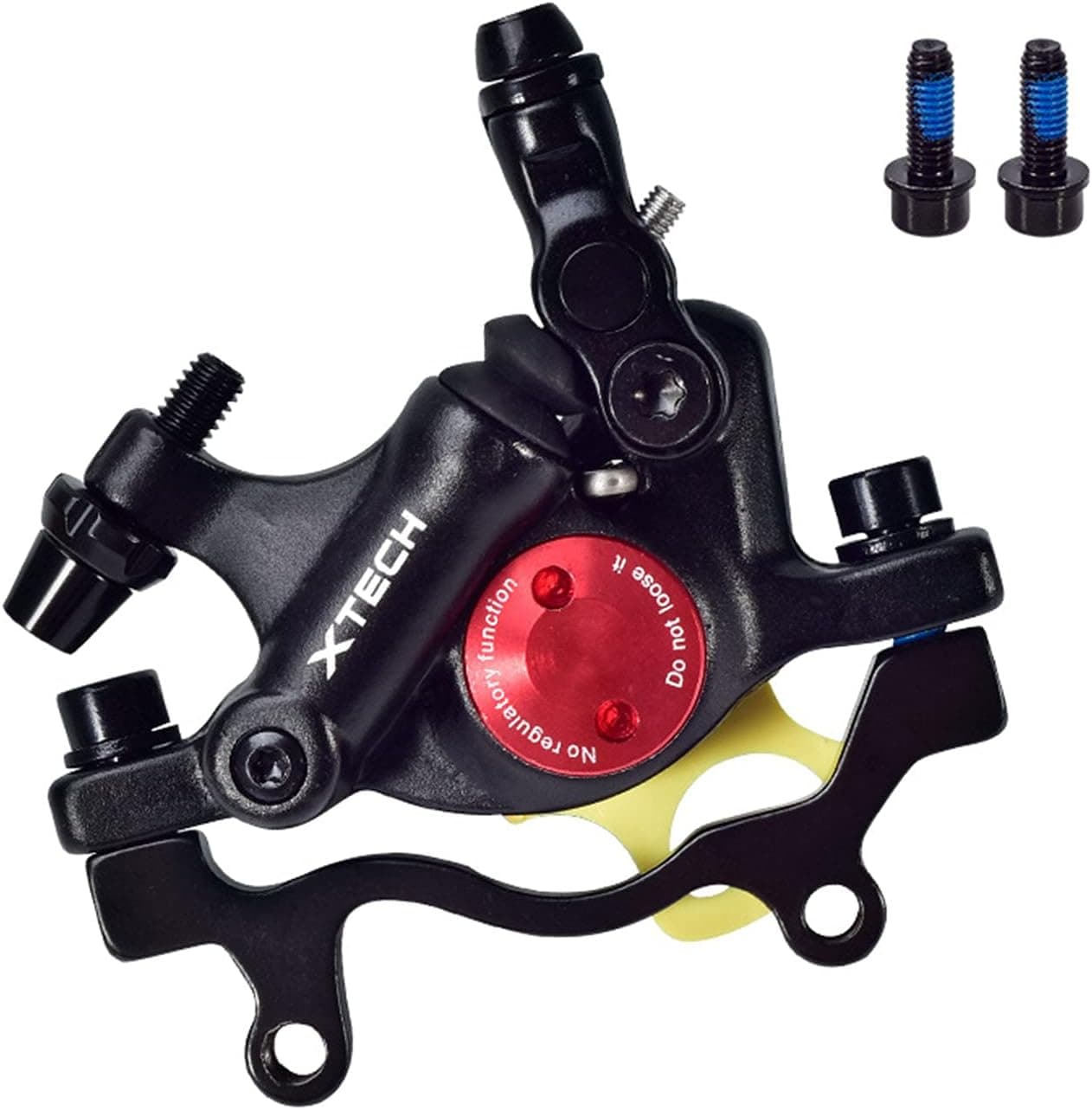 BAIBIKING HB-100 MTB Line Pulling Hydraulic Disc Brake Calipers Front Rear,Aluminium Alloy Mechanical Disc Brake Universal Caliper Adapter for MTB XC Trail, E-Bike, 20inch Fat Bike