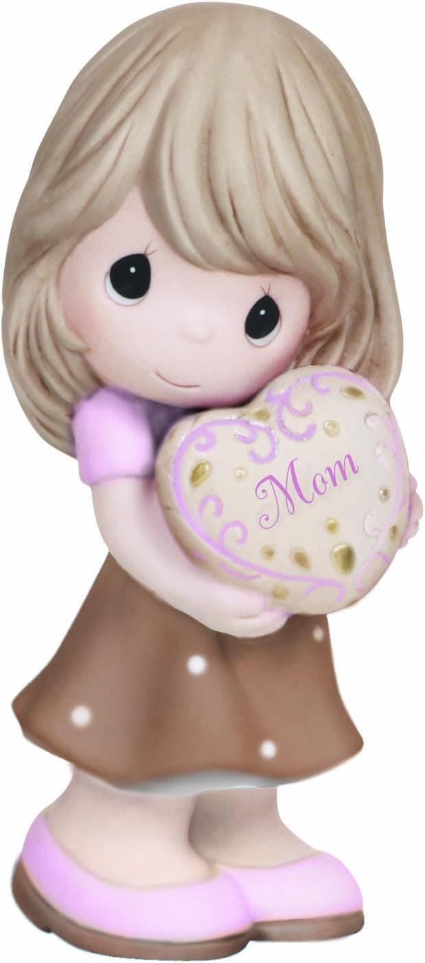 Precious Moments Mom Holding Heart Figurine