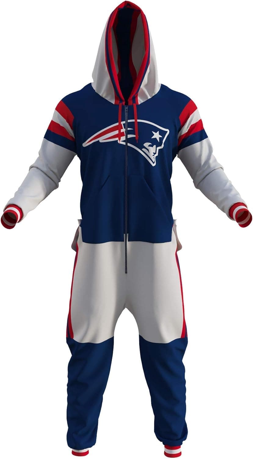 New England Patriots NFL Adult Onesie by Sportsedo The Makers of Hockey Sockey