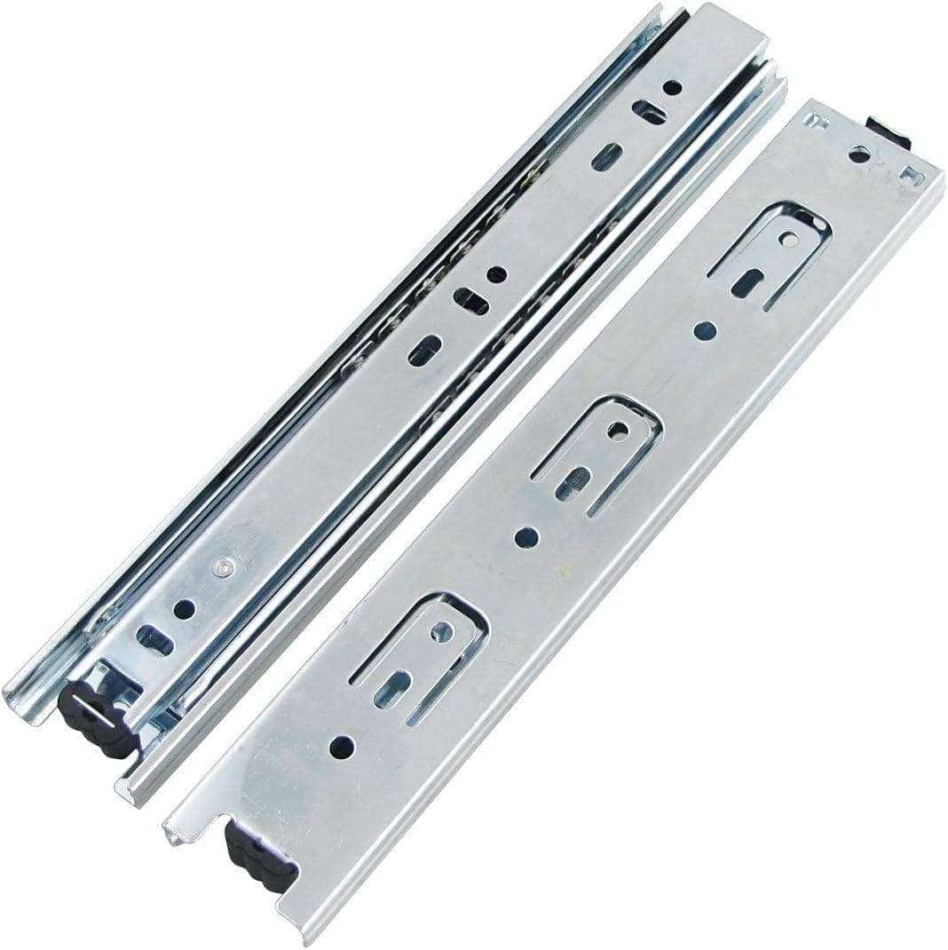 uxcell 9-Inch Cold Rolled Steel Drawer Slides, Full Extension Ball Bearing Slide Track Rail 39mm Wide 55lb Capacity 1 Pair