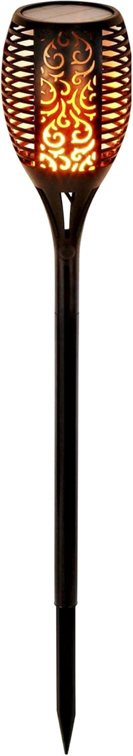 YAKii Upgraded Solar Torch Lights Waterproof Flickering Dancing Flames Outdoor Solar Torch Lights Dusk to Dawn Auto On/Off Landscape Decoration for Yard Patio Garden Porch Path Pack 1