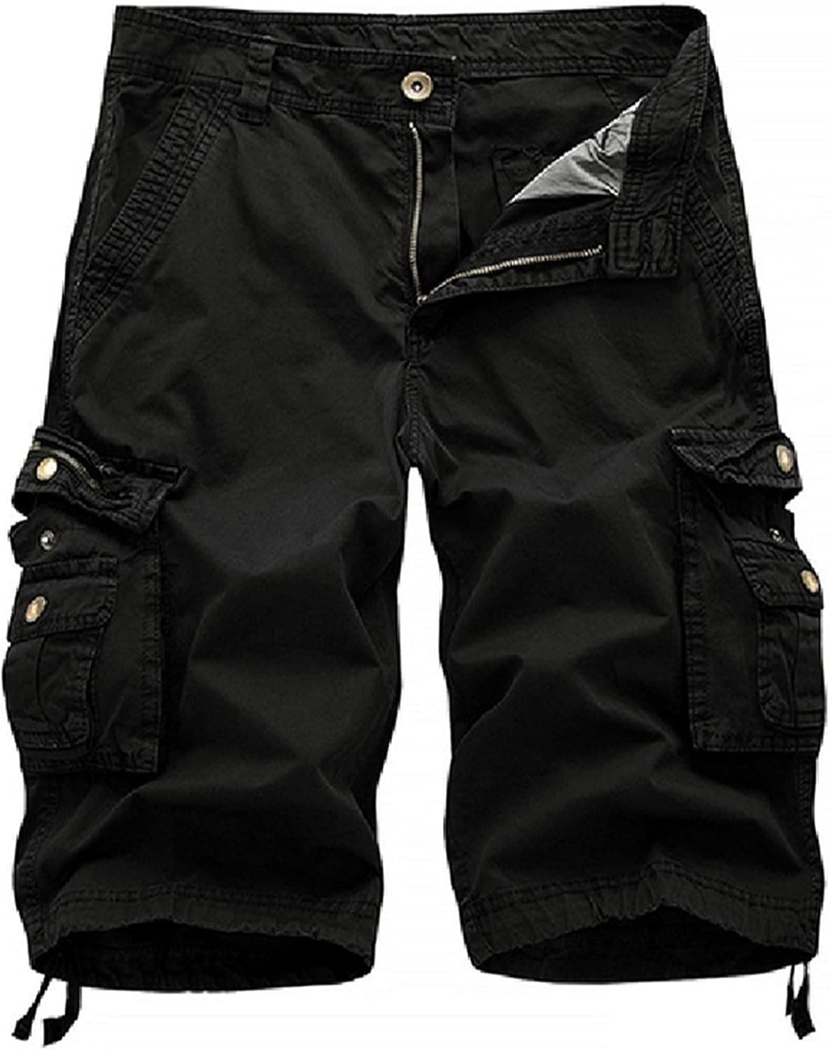 ShallWe Men's Military Tactical Cargo Shorts Sports Casual Pants Streetwear Loose Fit Sweatpants with Pockets