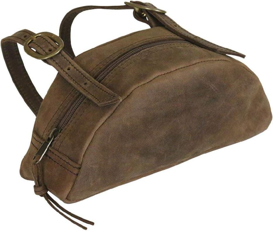 TrailMax Leather Pommel Pocket Horse Saddle Bag For Western Or Endurance Saddle, Premium Leather with Brass Buckles, Part of the TrailMax Leather & Canvas Collection