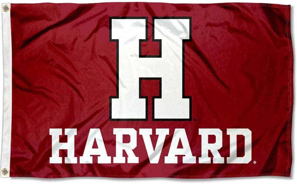 Harvard Crimson Athletic Logo Flag