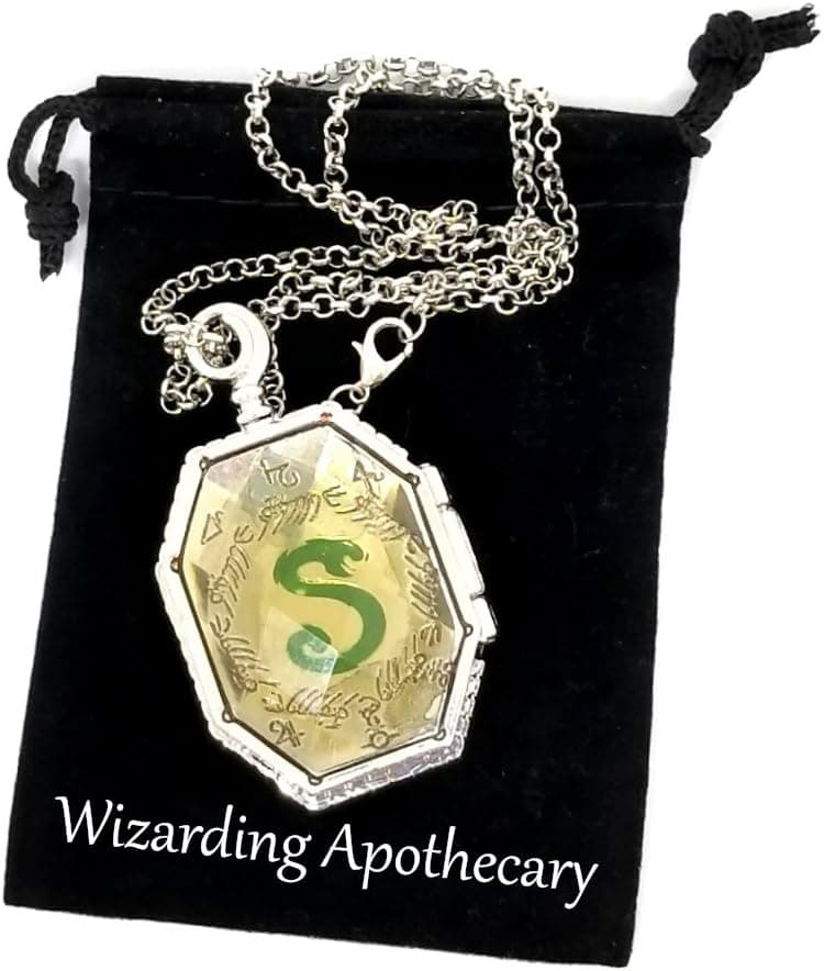 Wizarding Apothecary Harry Potter Slytherin Horcrux Locket Necklace