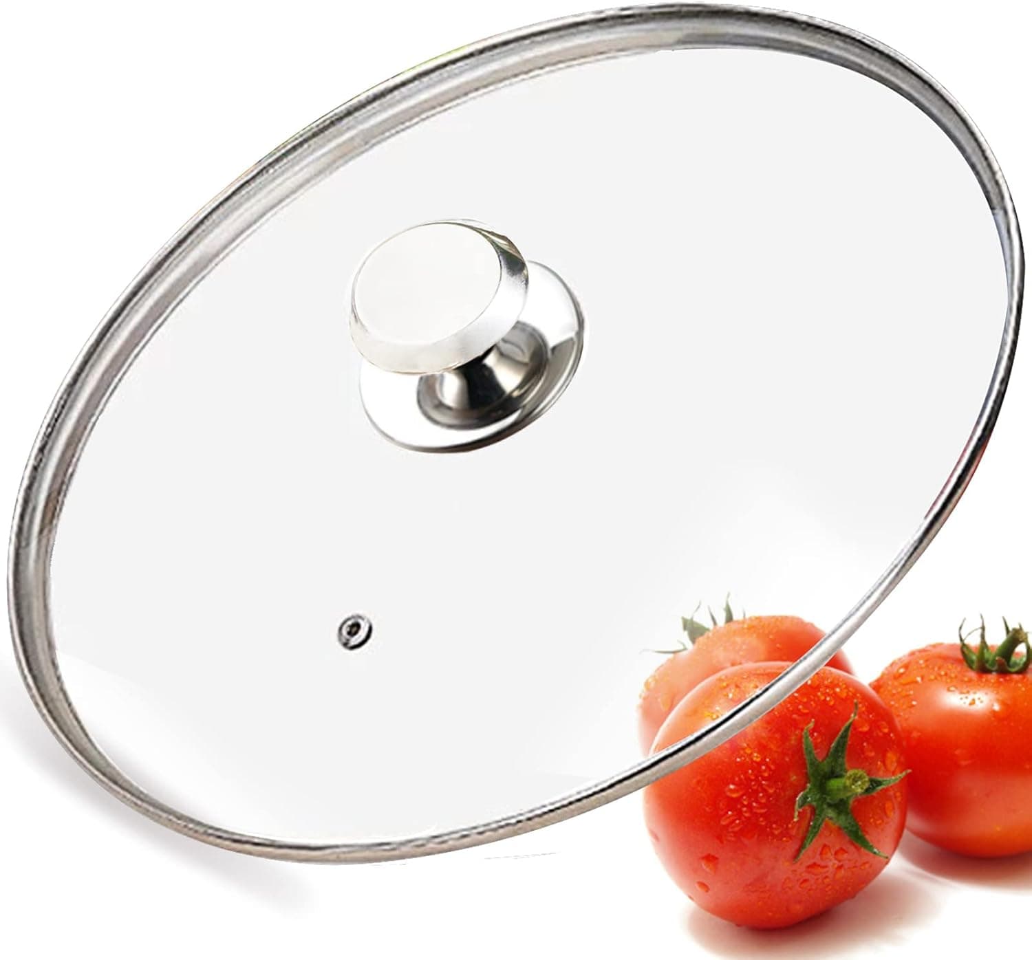 Glass Lid for 11 in Frying Pan, Tempered Replacement Top for 11 inches Cookware, Skillets, Stainless Steel Pans &Pots, Cast Iron, Cast Aluminium Pans, Dutch Ovens 28cm