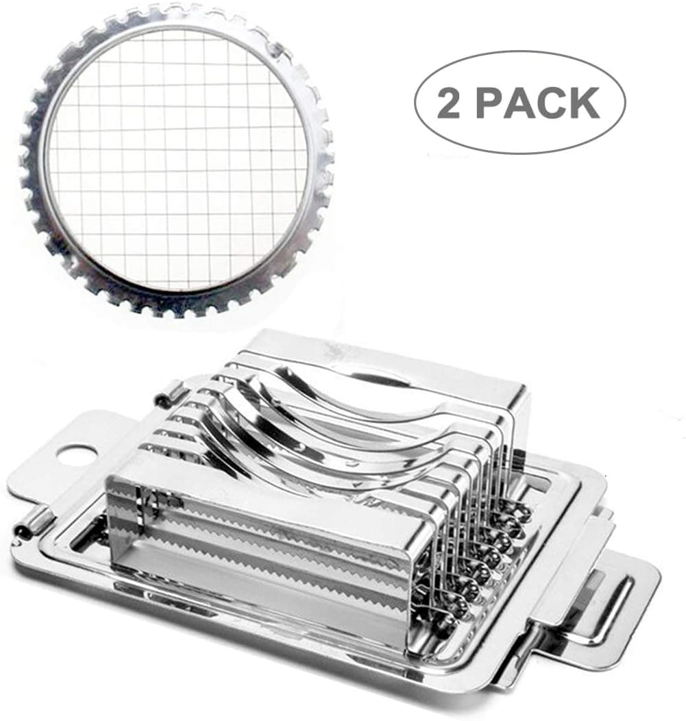 Hard Boiled Egg Slicer Cutter - Salads Slicer Fruit Garnish Slicer - Stainless Steel Wire with 2 Slicing Styles