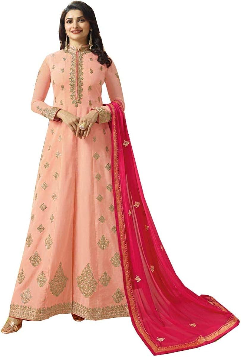 STELLACOUTURE Embroidered Salwar Kameez Suit Indian Pakistani Suit for Women Kashmir Valley