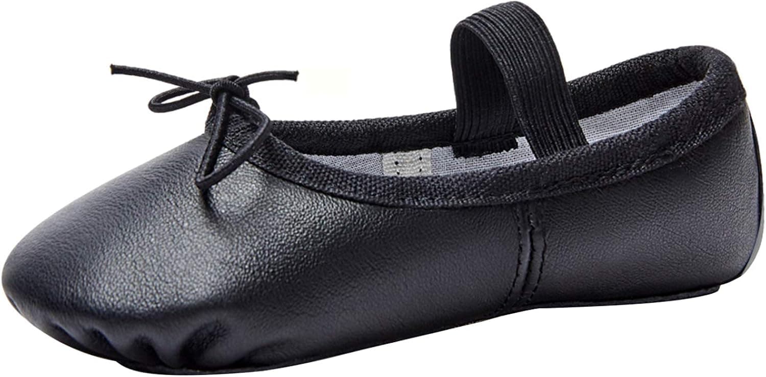 Stelle Ballet Shoes for Girls Toddler Genuine Leather Ballet Dance Slippers for Toddler/Little/Big Kids/Boys