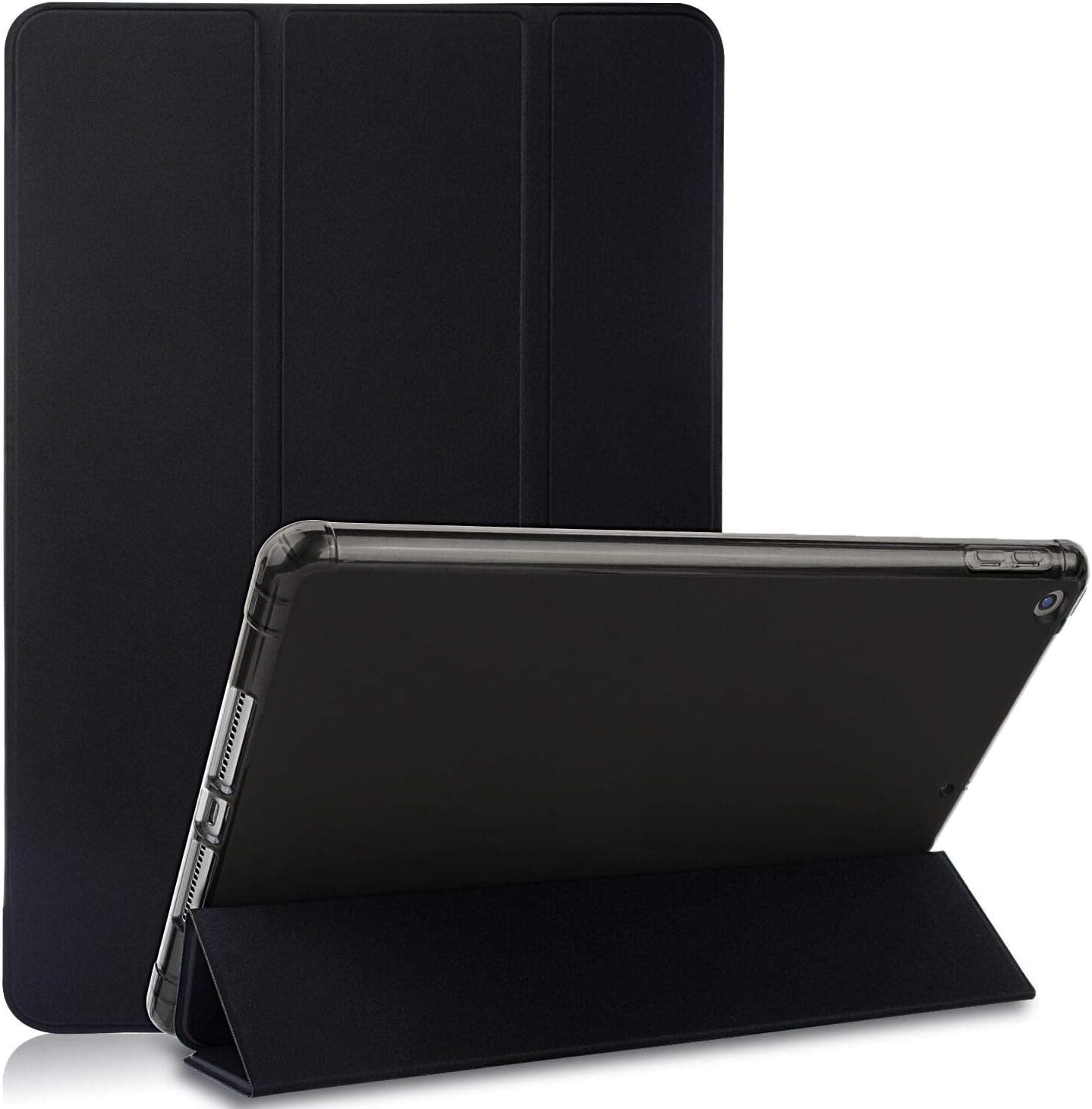 OKP Case for ipad 8th Generation (2020) & iPad 7th Generation (2019), Premium Case for iPad 10.2 2019 Tablet Case with Soft TPU Translucent Back Cover Slim Shell for iPad 7th Gen 10.2 inch, Black