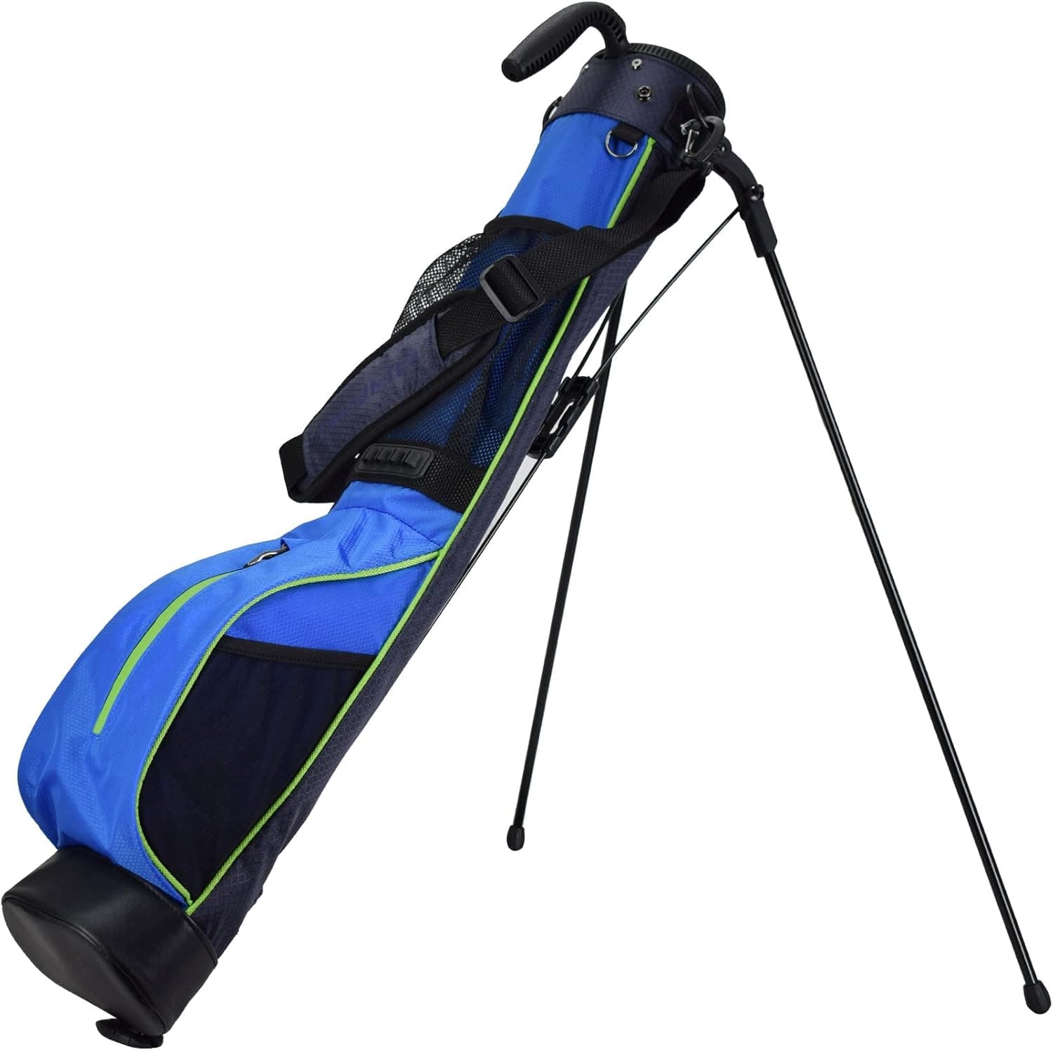 LAISUNTIM Golf Stand Bag, Lightweight Mini Golf Sunday Bag with Rain Cover and Removable Padded Shoulder Strap, 2 Model Options -2 Way Divider and 4 Way Divider, Waterproof Wear-Resistant Durable Fabric Golf Bag for Women and Men