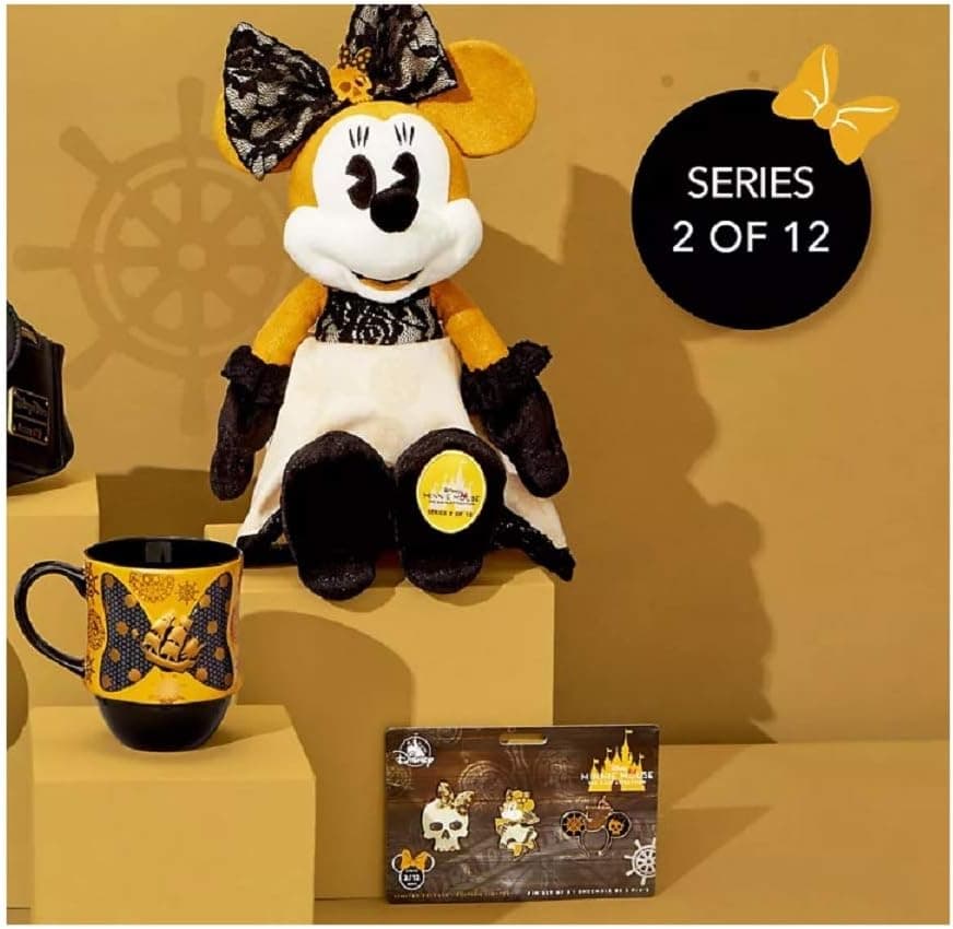 limited The Main Attraction - February 2020 – Minnie Mouse - Pirates of The Caribbean Release - Set of 3, Plush, Pins Set and Mug