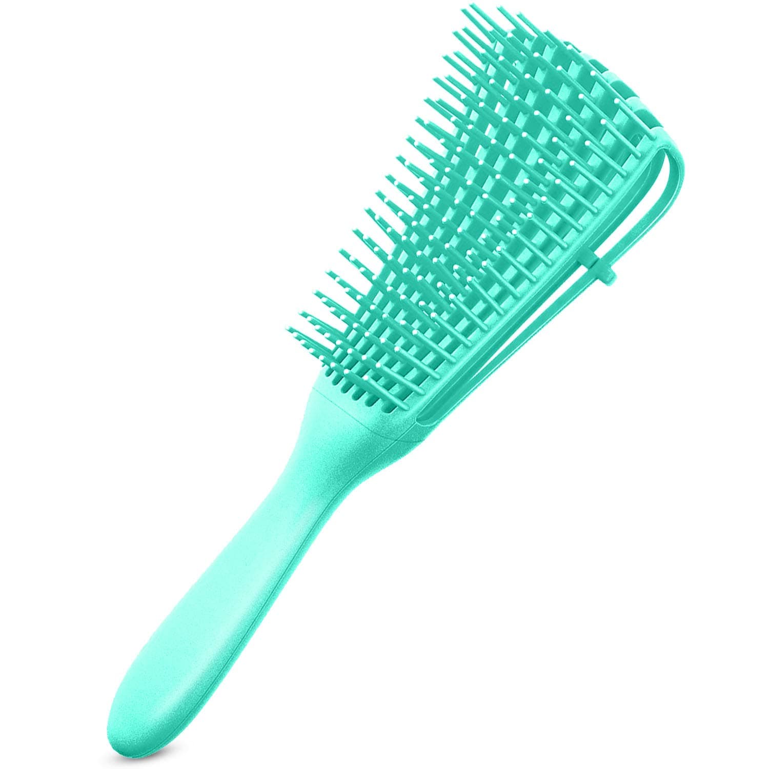 Detangling Brush for Afro America/African Hair Textured 3a to 4c Kinky Wavy/Curly/Coily/Wet/Dry/Oil/Thick/Long Hair, Hair Detangler for Beautiful Shiny Curls (1, Green)