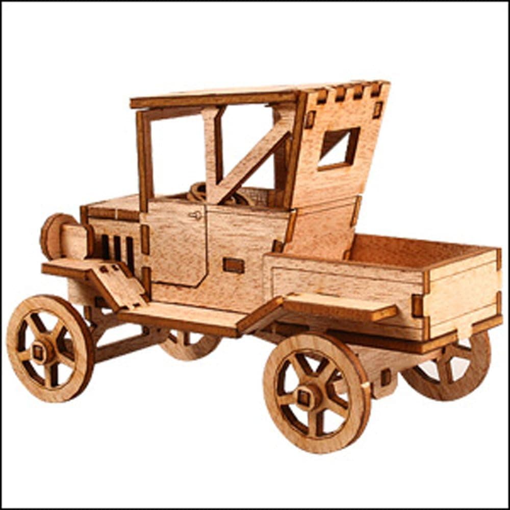 Desktop Wooden Model Kit Ford T Pickup Truck by Young Modeler