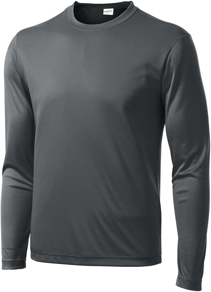 Clothe Co. Men's Long Sleeve Moisture Wicking Athletic Sport Training T-Shirt