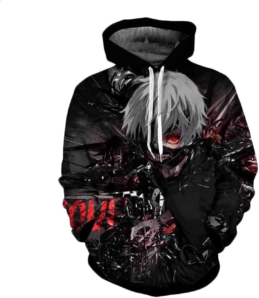 CORIRESHA Japanese Anime 3D Print Tokyo Ghoul Ken Kaneki Hoodie Sweatshirt