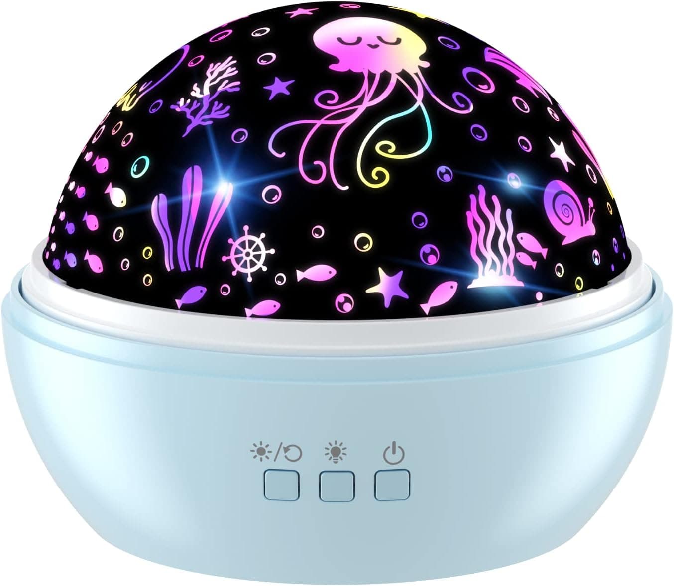 FBLzoo Star Projector Night Light for Kids Birthday Gifts for 3 4 5 6-12-Year-Old Girls Boys Starry Night Light Projector Glow in The Dark Stars Rotating Light Projector for Baby (Blue)