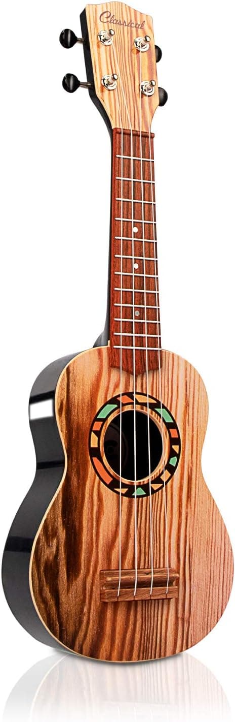 SAOCOOL Kids Ukulele Toy, 4 Strings Kids Guitar Musical Instruments Educational Toys for Girls and Boys (21.5 inch)