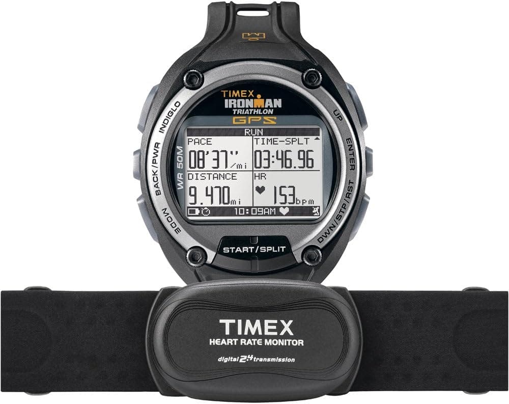Timex Ironman Global Trainer With GPS Watch - Speed + Distance with Flex Tech Digital 2.4 Heart Rate Sensor One Color, One Size