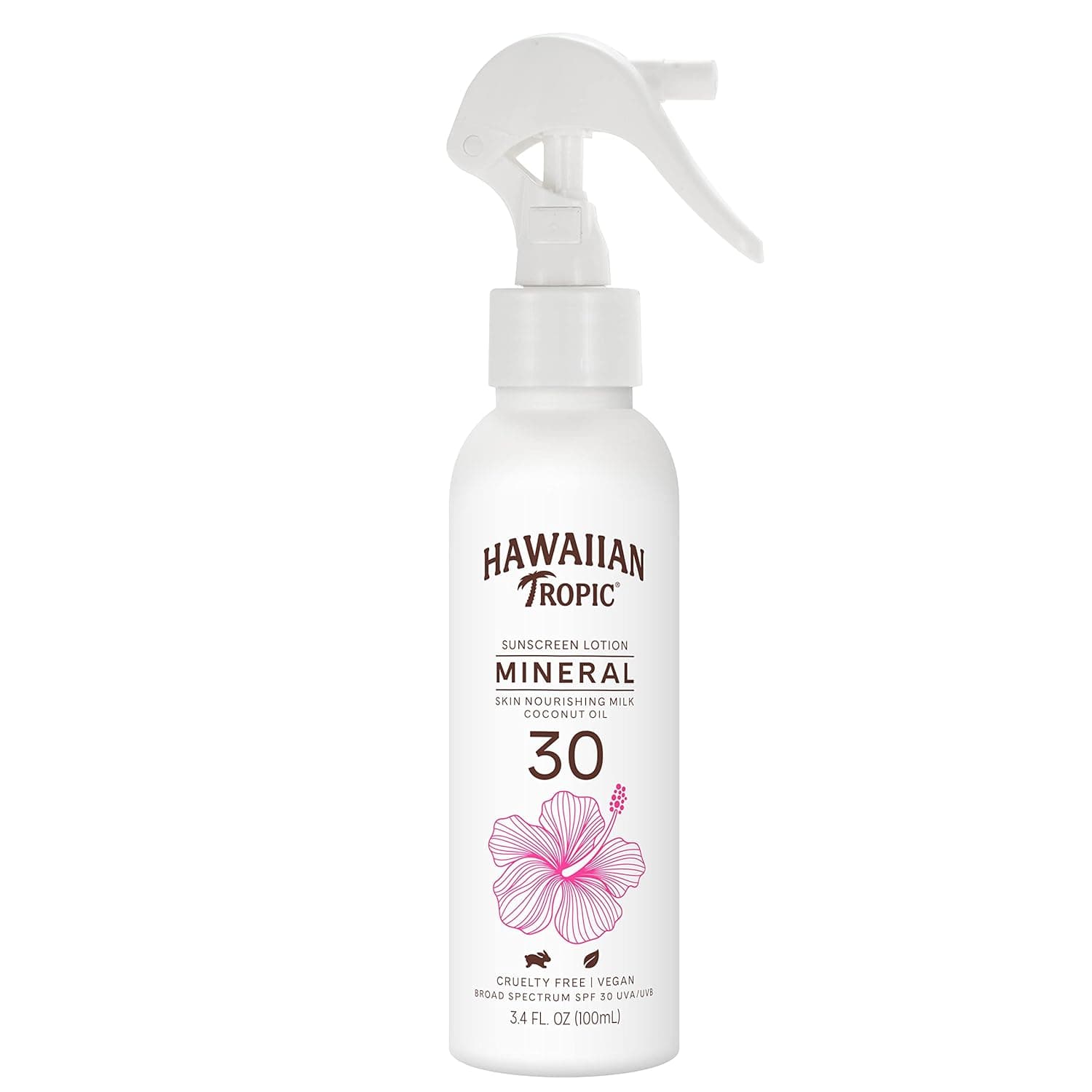 Hawaiian Tropic Mineral Skin Nourishing Milk Sunscreen Spray, SPF 30, 3.4oz